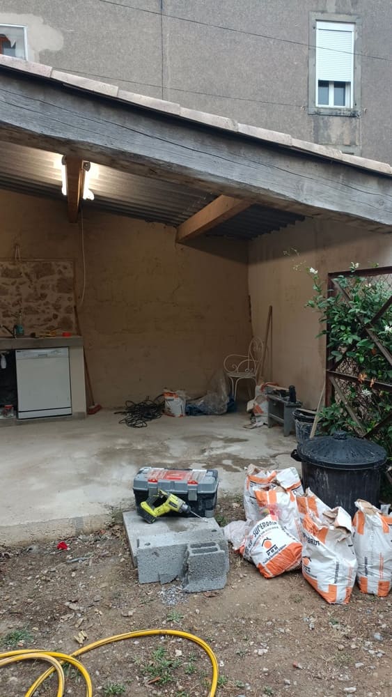 Travaux cuisine d'été